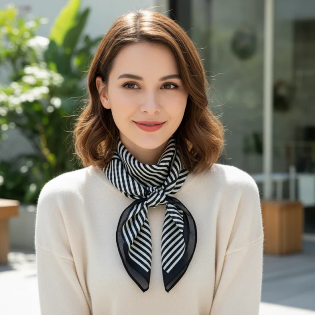 The Signature Stripe Scarf - Image 4