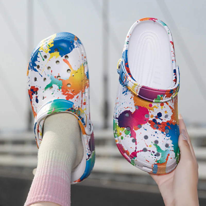 Unisex Perforated Breathable Garden Slippers - Image 3