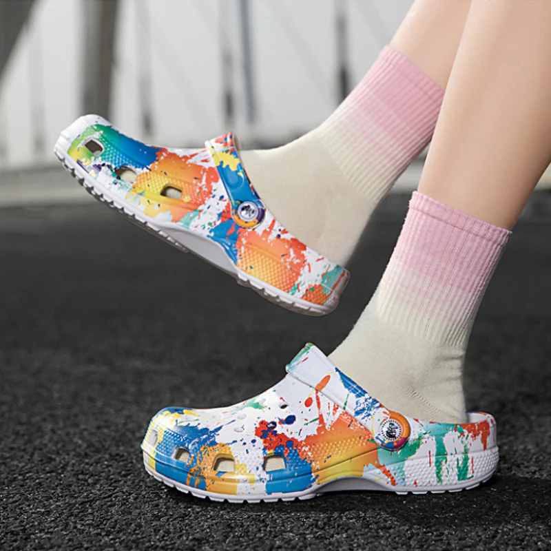 Unisex Perforated Breathable Garden Slippers - Image 4