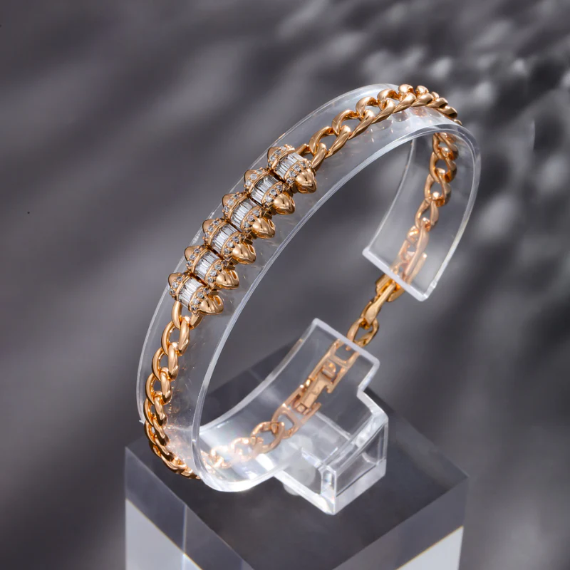 Urban Iced Zircon Cuban Bracelet - Image 7