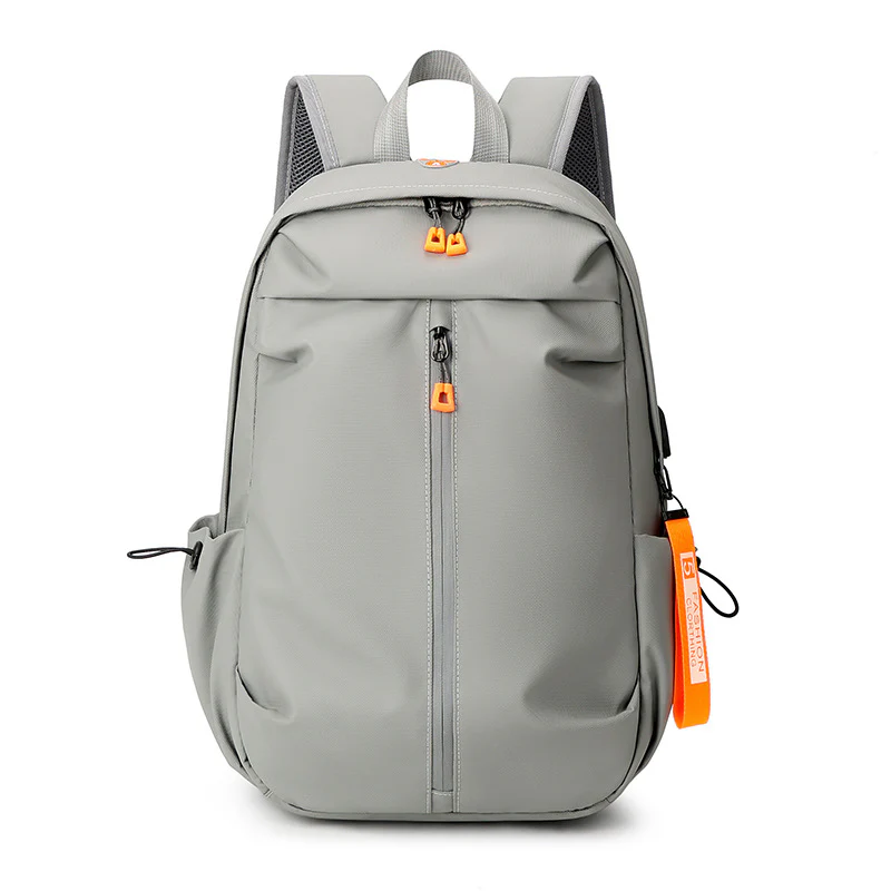 Men's Simple Lightweight Nylon College Backpack - Image 5