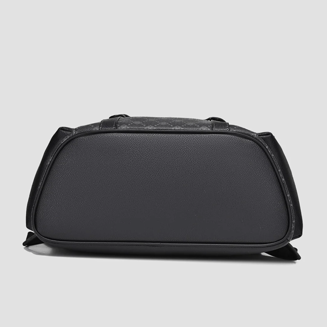 Textured Polyester Men's Business Travel Student Backpack - Image 4