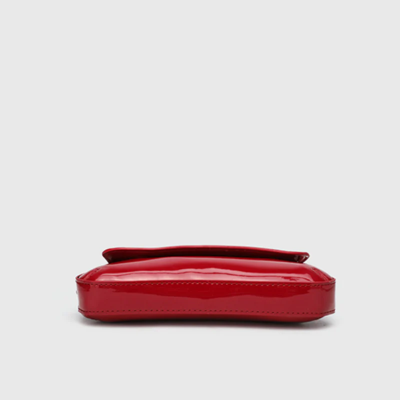 Vela Glossy Baguette Women’s Shoulder Bag - Image 3
