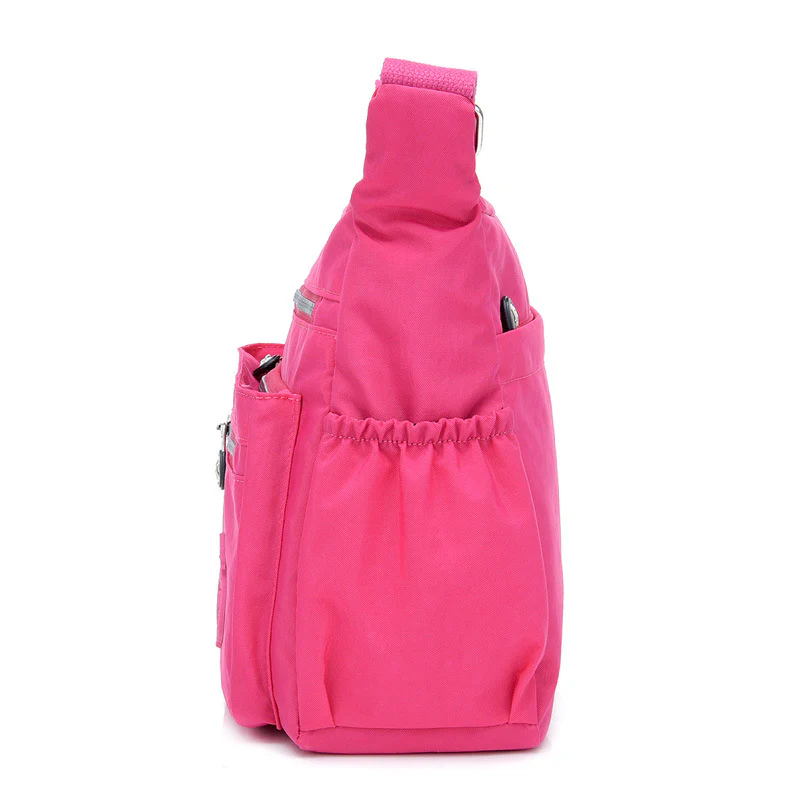 Floral Lightweight Nylon Shoulder Crossbody Bag - Image 3