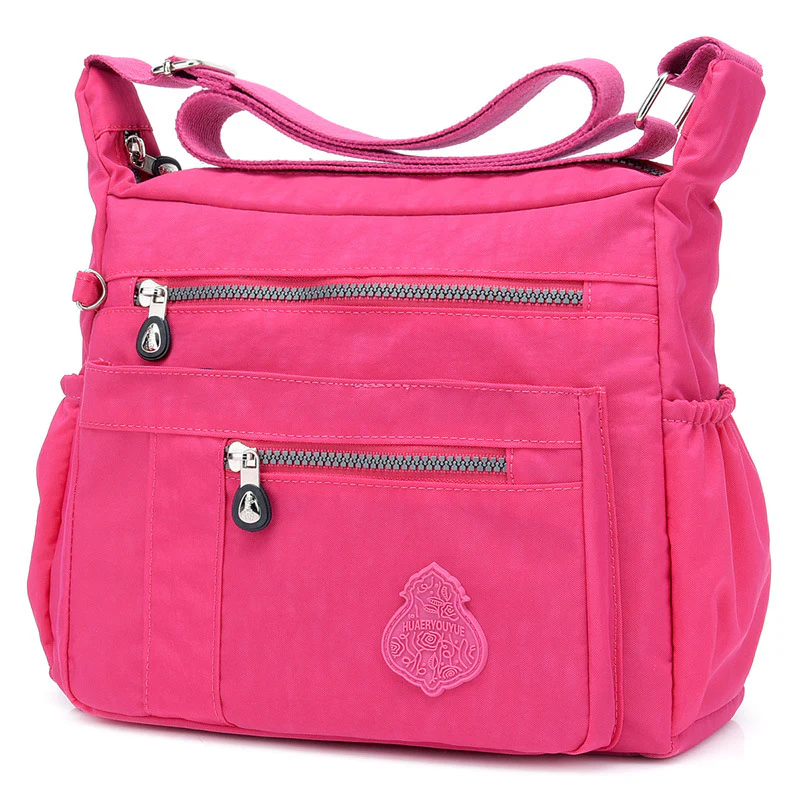Floral Lightweight Nylon Shoulder Crossbody Bag - Image 6
