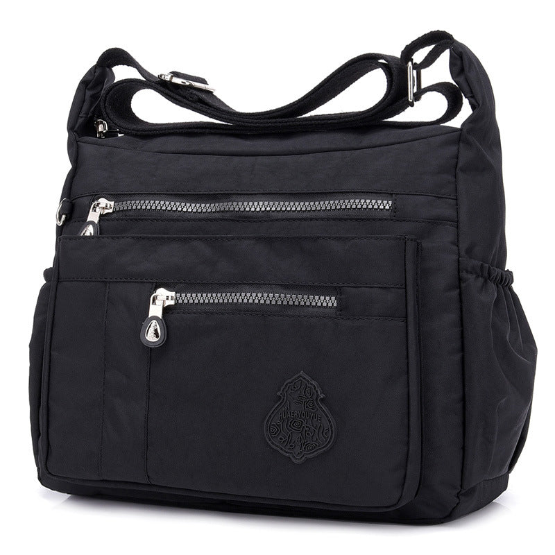 Floral Lightweight Nylon Shoulder Crossbody Bag - Image 7