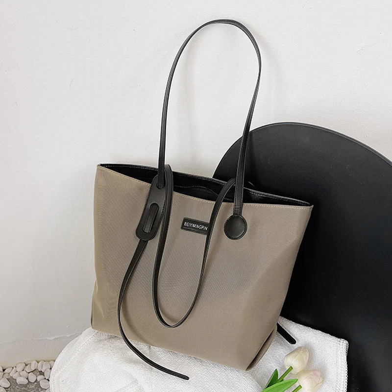 Waterproof Nylon Commuter Large Shoulder Tote Bag - Image 3