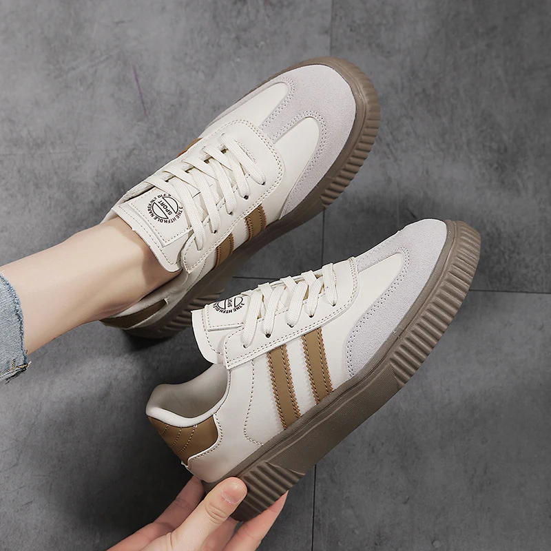 Women’s Retro Thick-Sole Sporty Sneakers - Image 2