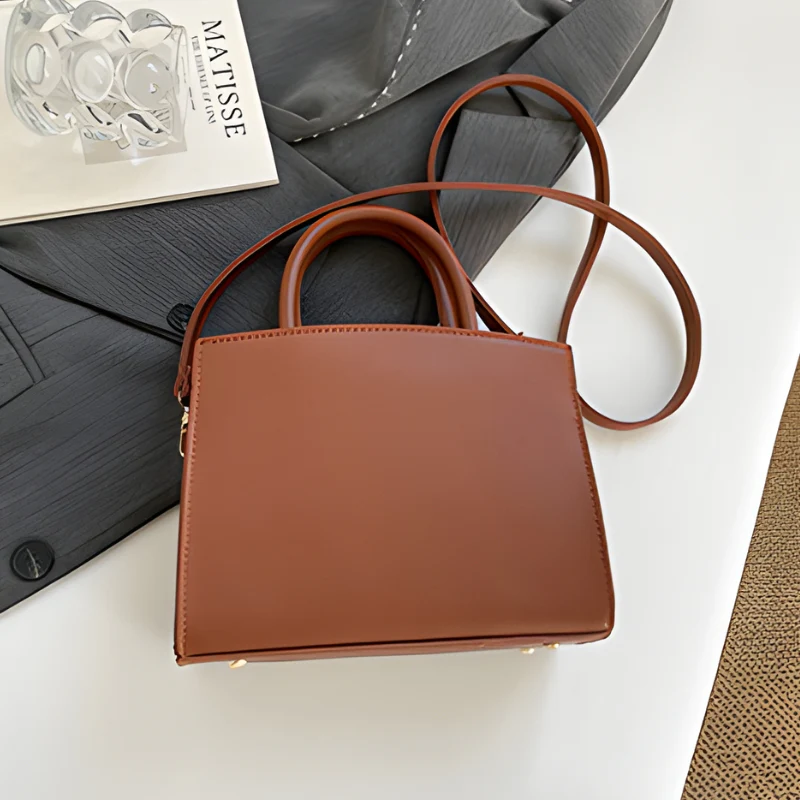 Women's Intricate Geometric Embossed Handbag - Image 3