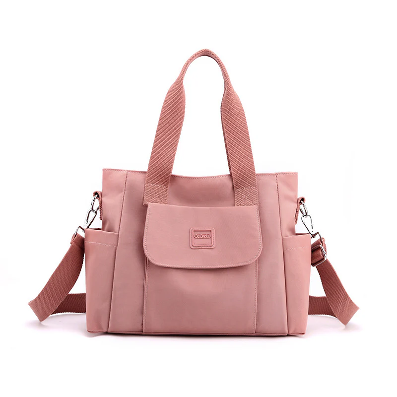 Retro European Style Nylon Canvas Large Tote Bag - Image 5
