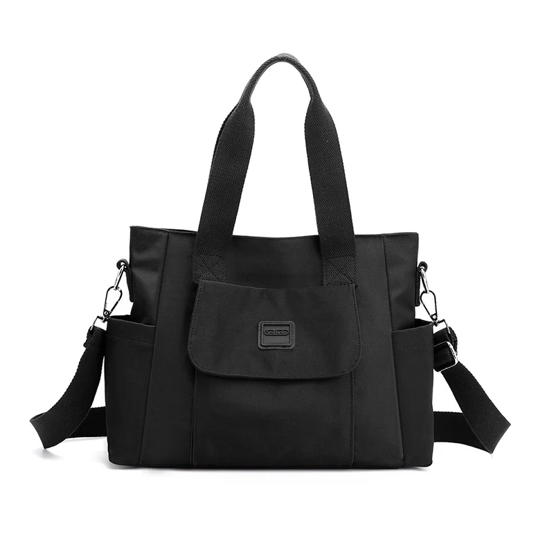 Retro European Style Nylon Canvas Large Tote Bag - Image 7