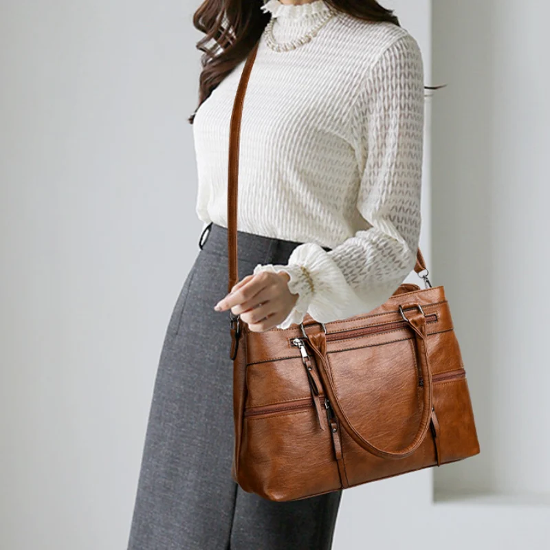 Women's New Temperament versatile Multi Pocket Shoulder Bag - Image 4