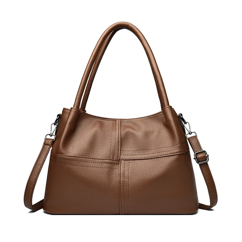 Women's Versatile Multi-Strap Pebbled Shoulder Bag - Image 7